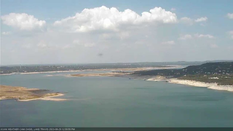 Lake Travis webcam, August 29, 2023 1:00 PM CT