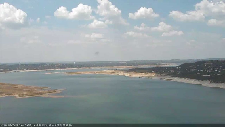 Lake Travis webcam, August 29, 2023 1:25 PM CT