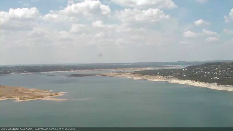 Lake Travis webcam, August 29, 2023 1:45 PM CT