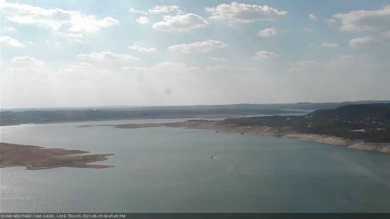 Lake Travis webcam, August 29, 2023 4:45 PM CT