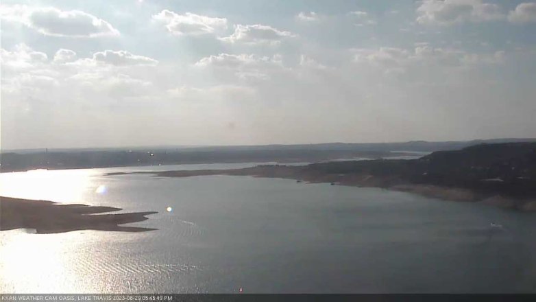 Lake Travis webcam, August 29, 2023 5:45 PM CT