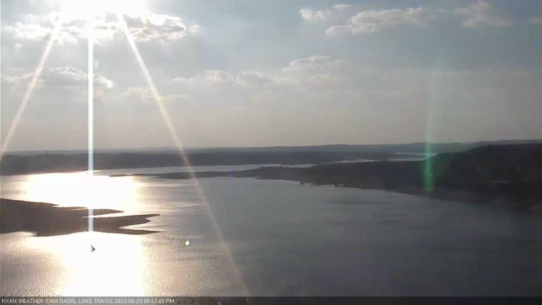 Lake Travis webcam, August 29, 2023 6:25 PM CT