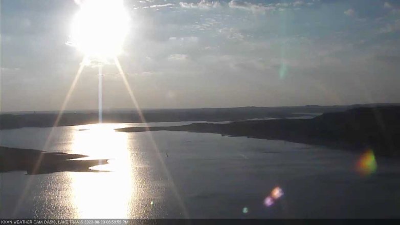 Lake Travis webcam, August 29, 2023 7:00 PM CT