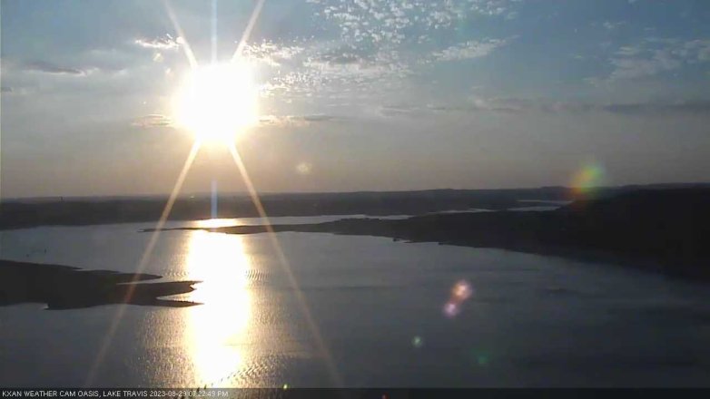 Lake Travis webcam, August 29, 2023 7:25 PM CT