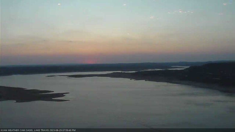 Lake Travis webcam, August 29, 2023 8:00 PM CT
