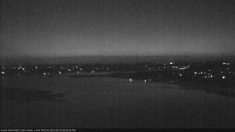 Lake Travis webcam, August 29, 2023 8:45 PM CT