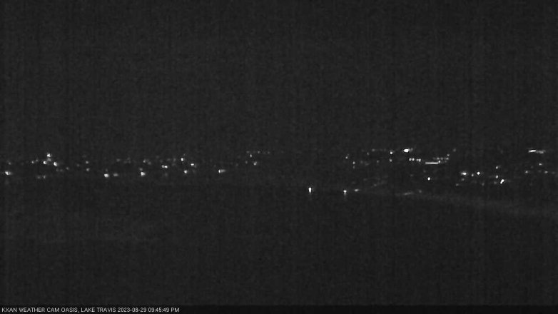 Lake Travis webcam, August 29, 2023 9:45 PM CT