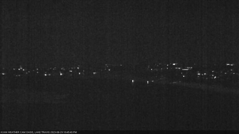 Lake Travis webcam, August 29, 2023 10:45 PM CT