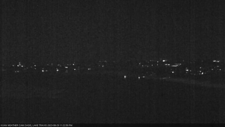 Lake Travis webcam, August 29, 2023 11:25 PM CT