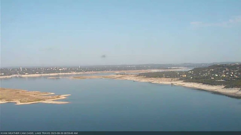 Lake Travis webcam, August 30, 2023 9:00 AM CT
