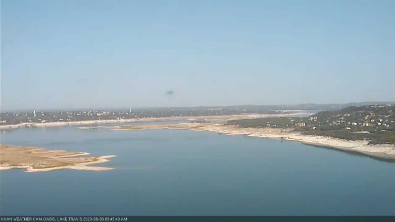 Lake Travis webcam, August 30, 2023 9:45 AM CT