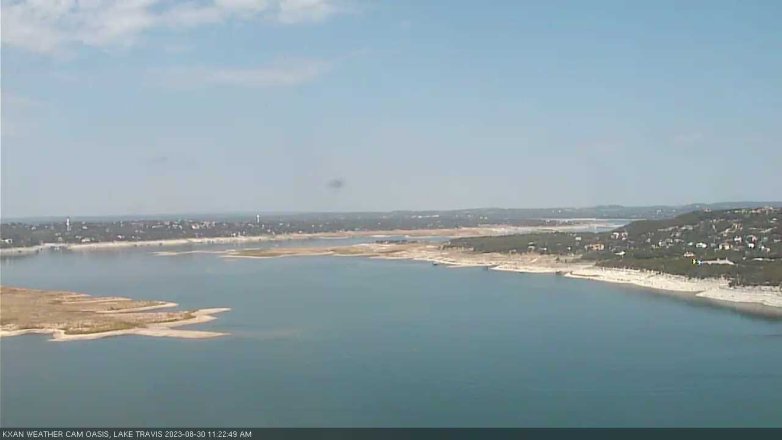 Lake Travis webcam, August 30, 2023 11:25 AM CT