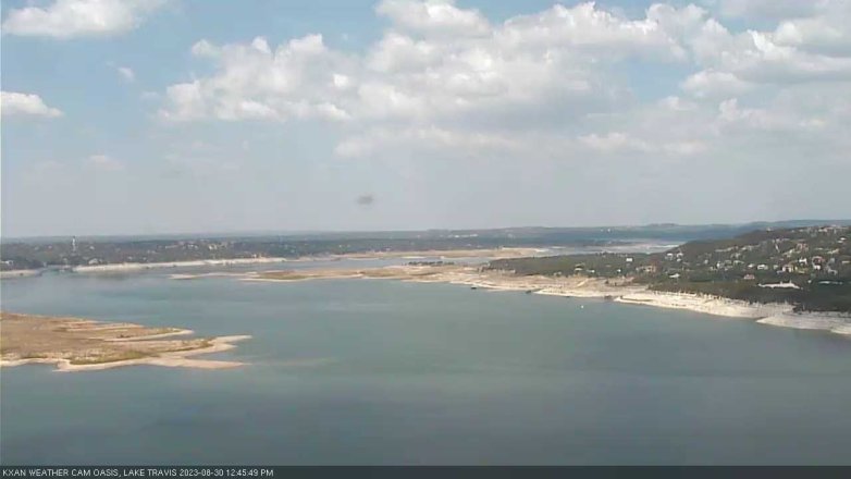 Lake Travis webcam, August 30, 2023 12:45 PM CT