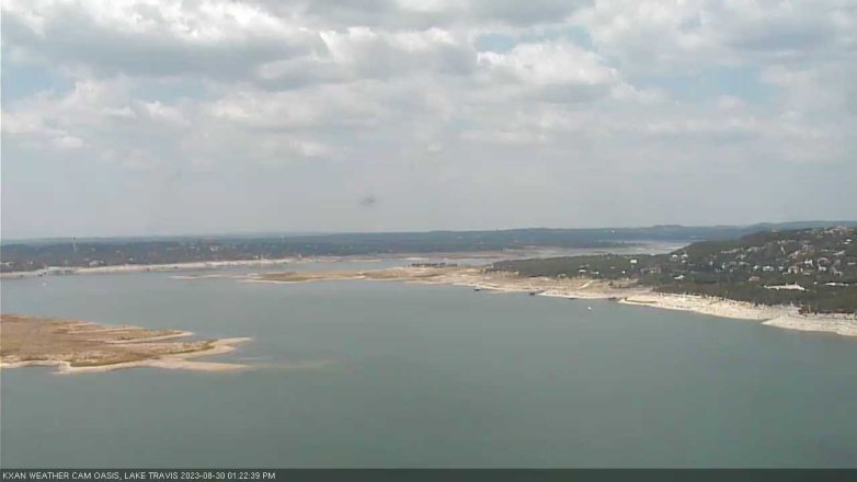 Lake Travis webcam, August 30, 2023 1:25 PM CT