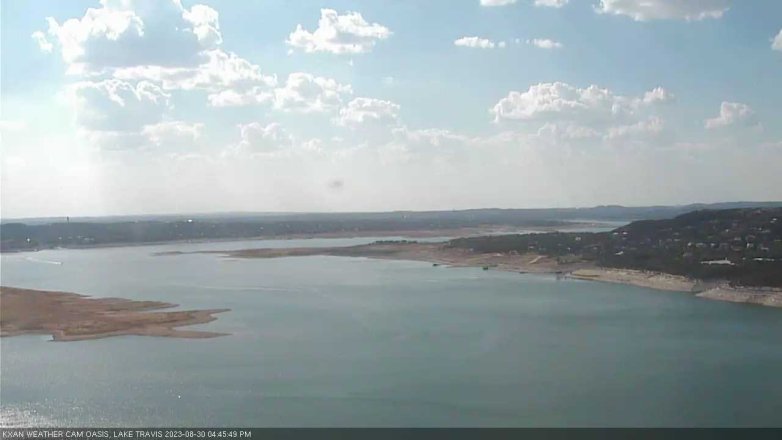 Lake Travis webcam, August 30, 2023 4:45 PM CT