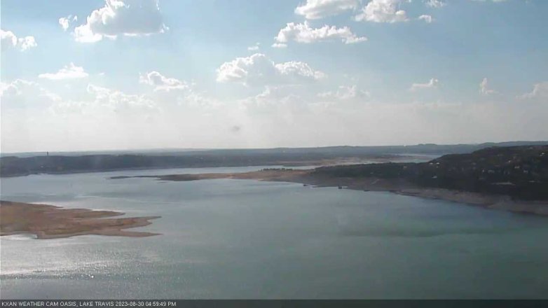 Lake Travis webcam, August 30, 2023 5:00 PM CT
