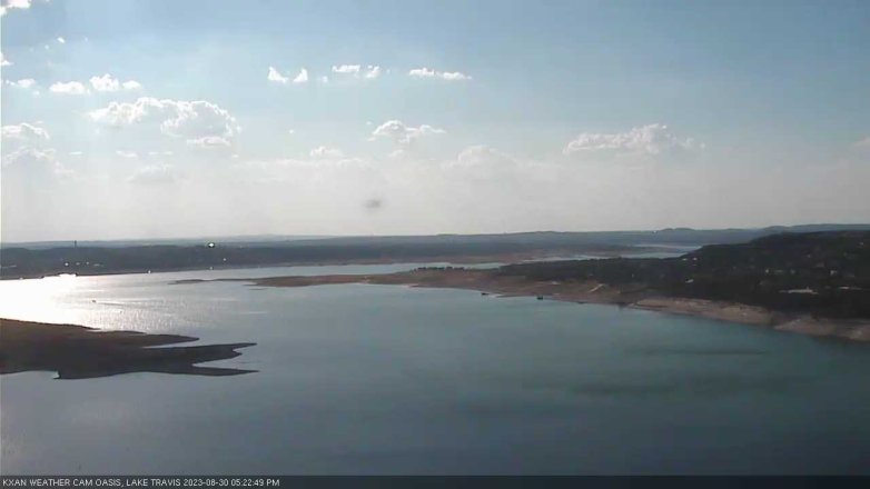 Lake Travis webcam, August 30, 2023 5:25 PM CT