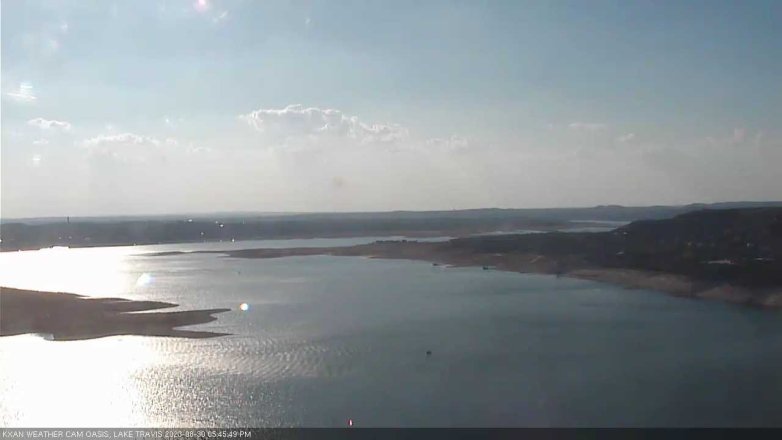 Lake Travis webcam, August 30, 2023 5:45 PM CT