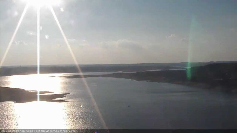 Lake Travis webcam, August 30, 2023 6:25 PM CT