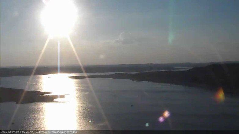 Lake Travis webcam, August 30, 2023 7:00 PM CT