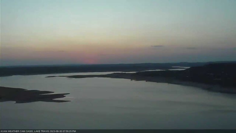 Lake Travis webcam, August 30, 2023 8:00 PM CT