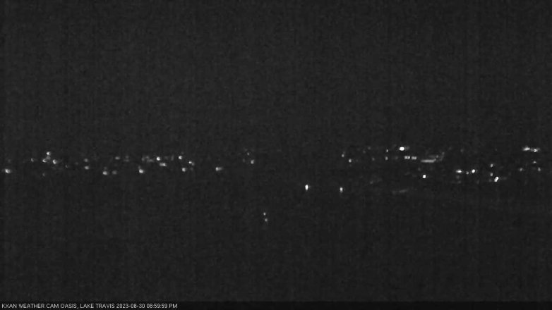 Lake Travis webcam, August 30, 2023 9:00 PM CT