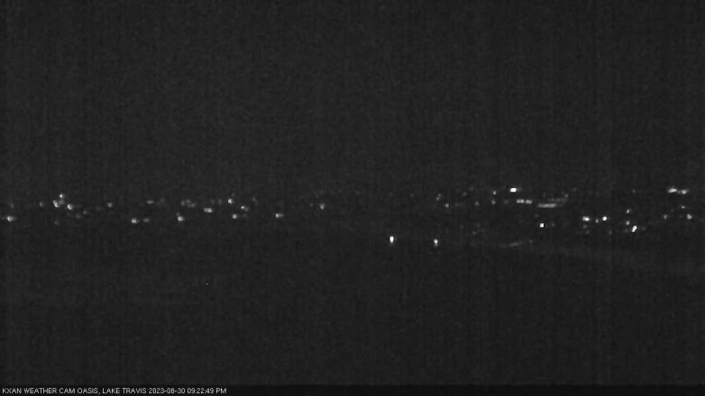 Lake Travis webcam, August 30, 2023 9:25 PM CT