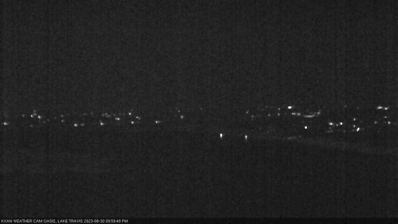 Lake Travis webcam, August 30, 2023 10:00 PM CT