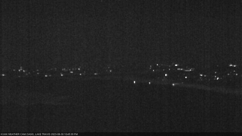 Lake Travis webcam, August 30, 2023 10:45 PM CT