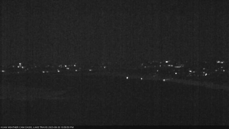 Lake Travis webcam, August 30, 2023 11:00 PM CT