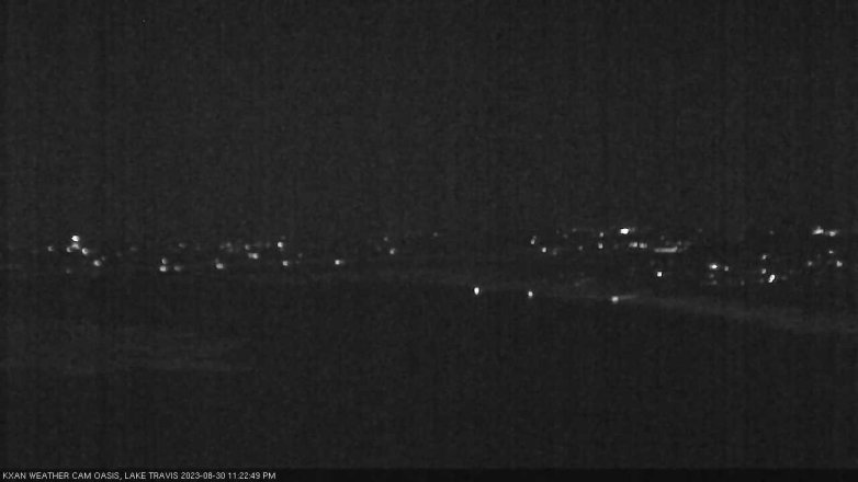 Lake Travis webcam, August 30, 2023 11:25 PM CT