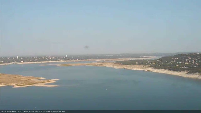 Lake Travis webcam, August 31, 2023 9:00 AM CT