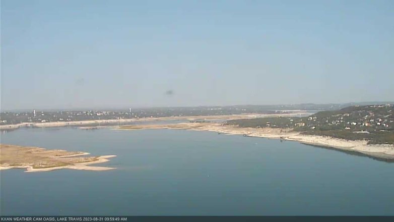 Lake Travis webcam, August 31, 2023 10:00 AM CT