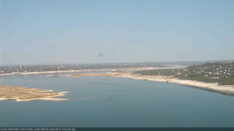 Lake Travis webcam, August 31, 2023 10:25 AM CT