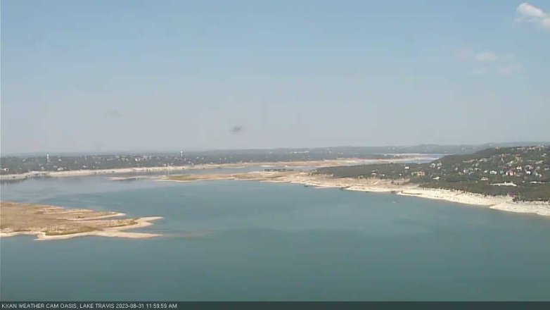 Lake Travis webcam, August 31, 2023 12:00 PM CT
