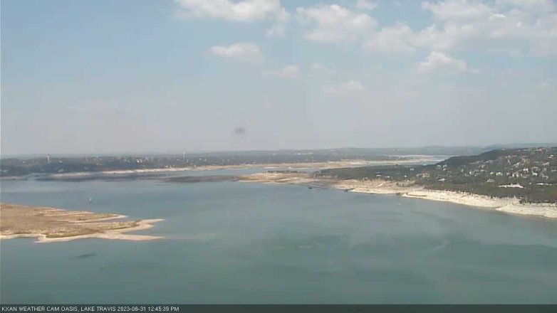 Lake Travis webcam, August 31, 2023 12:45 PM CT
