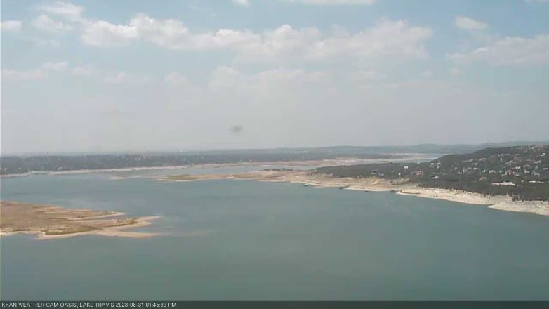 Lake Travis webcam, August 31, 2023 1:45 PM CT