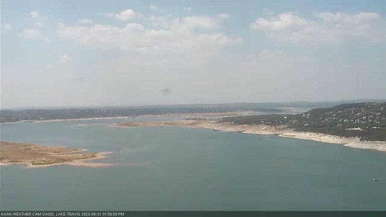Lake Travis webcam, August 31, 2023 2:00 PM CT