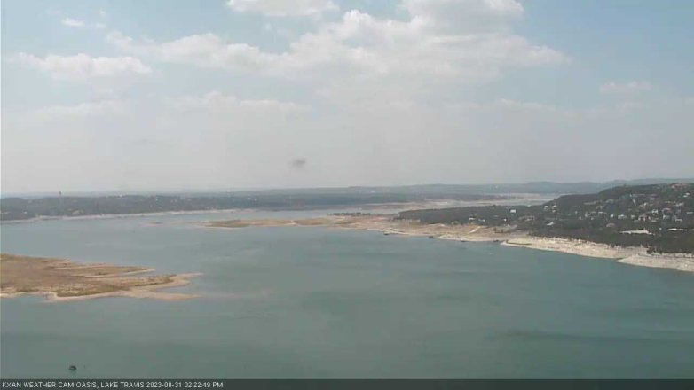 Lake Travis webcam, August 31, 2023 2:25 PM CT