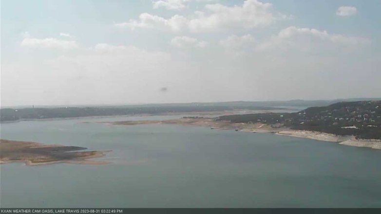Lake Travis webcam, August 31, 2023 3:25 PM CT