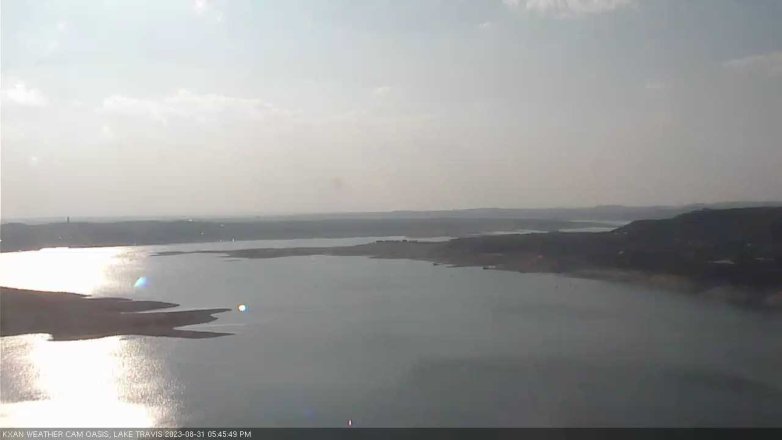 Lake Travis webcam, August 31, 2023 5:45 PM CT
