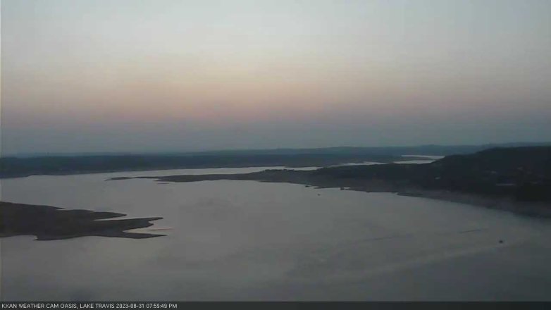 Lake Travis webcam, August 31, 2023 8:00 PM CT