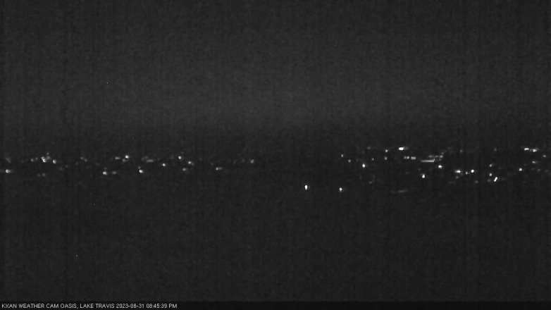 Lake Travis webcam, August 31, 2023 8:45 PM CT
