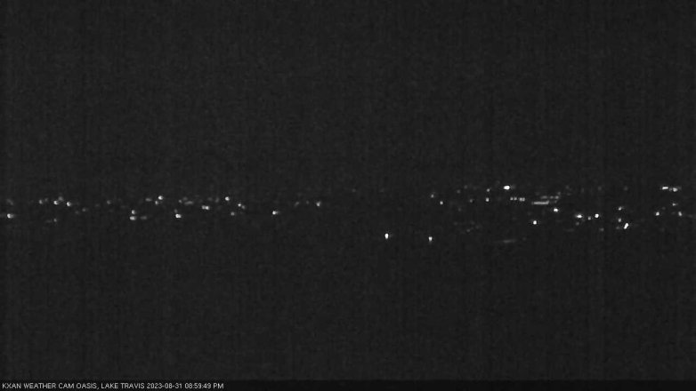 Lake Travis webcam, August 31, 2023 9:00 PM CT