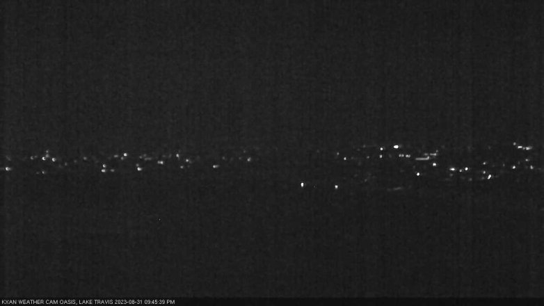 Lake Travis webcam, August 31, 2023 9:45 PM CT