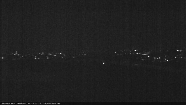 Lake Travis webcam, August 31, 2023 10:00 PM CT