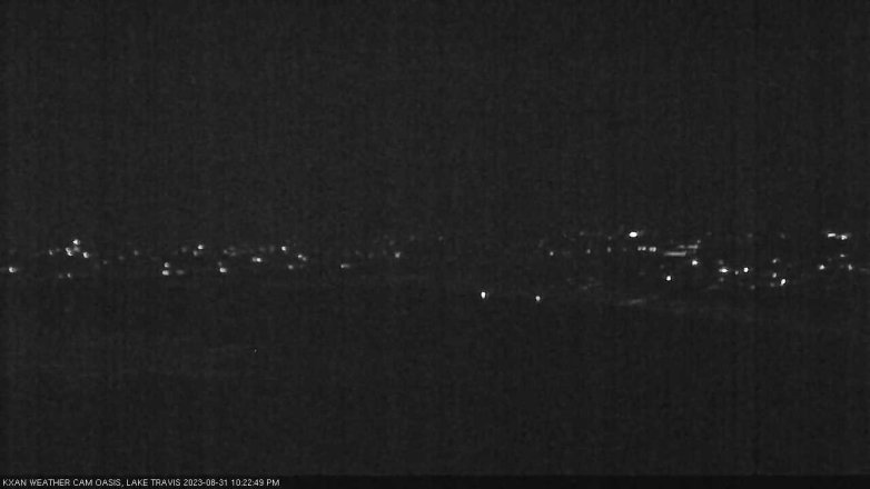 Lake Travis webcam, August 31, 2023 10:25 PM CT