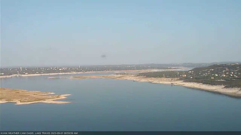 Lake Travis webcam, September 1, 2023 9:00 AM CT