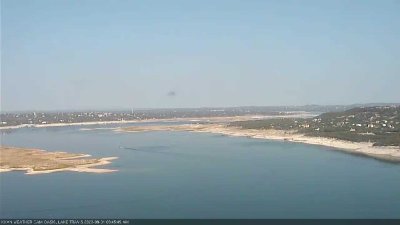 Lake Travis webcam, September 1, 2023 9:45 AM CT
