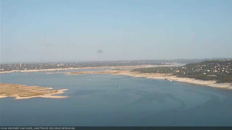 Lake Travis webcam, September 2, 2023 9:00 AM CT